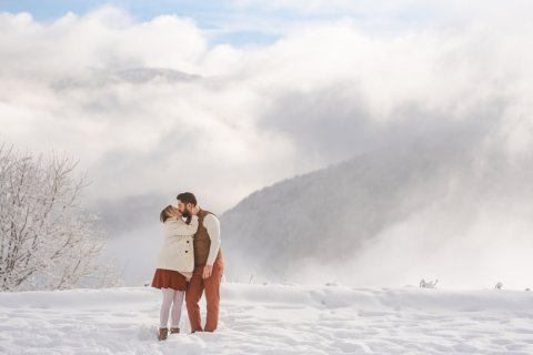 séance photo couple- neige - Ariane Castellan - photographe Savoie - Chambéry - Chartreuse