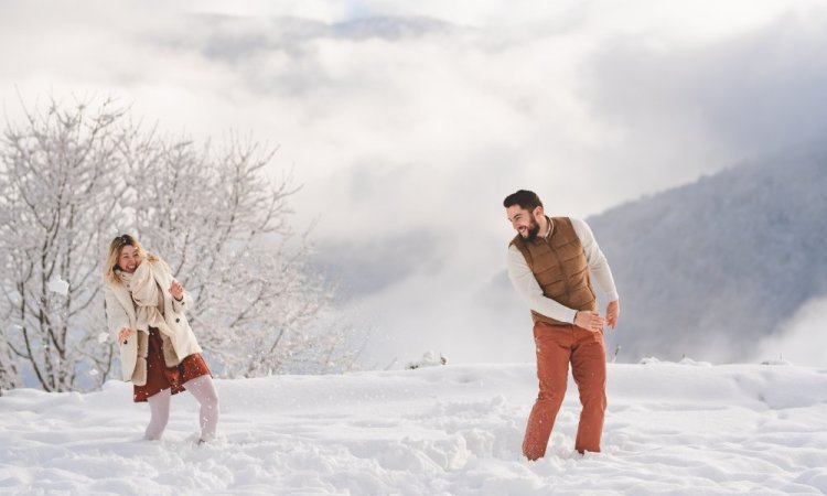 séance photo couple- neige - Ariane Castellan - photographe Savoie - Chambéry - Chartreuse